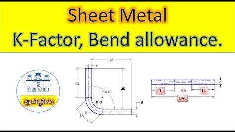 sheet metal k factor|bending allowance in sheet metal.